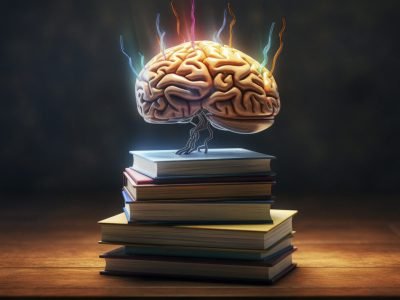 a stack of books on top of a brain, in the style of realistic usage of light and color, realistic forms, photobashing, danube school, realistic lighting, science academia, traditional techniques reimagined --ar 3:2 --v 5.2 Job ID: b303e7f0-b799-4033-b827-7e59d24bdd3a